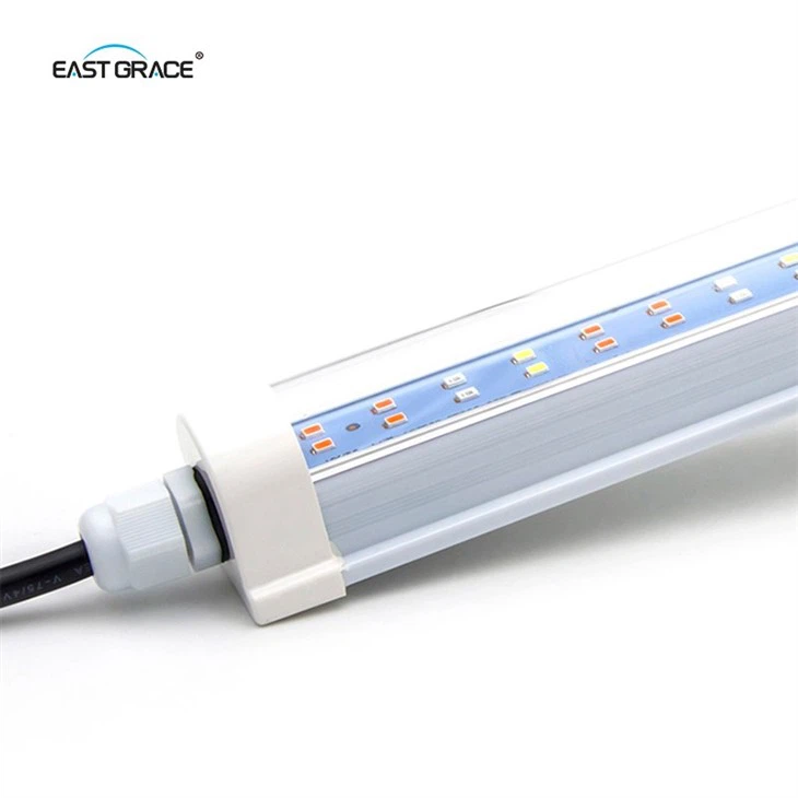 Ra80 T8 Integrated Waterproof LED Tube Grow Light Hydroponic Custom
